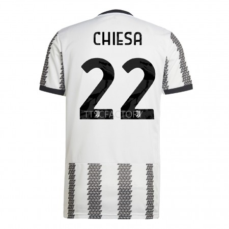 Billiga Fotbollströjor Juventus Chiesa 22 Hemma tröja 2022/23 Kortärmad